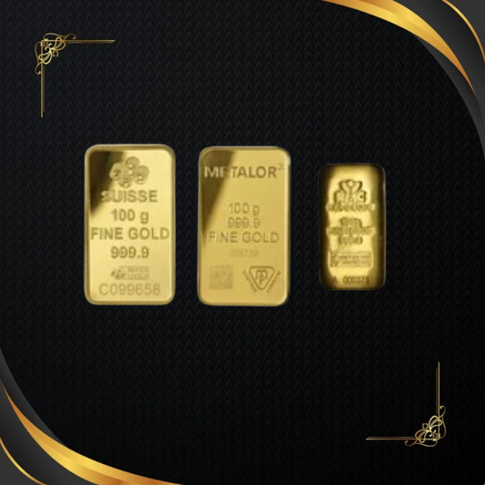 100 G Gold Bars