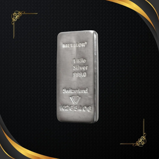 1Kg Silver Metalor Bars