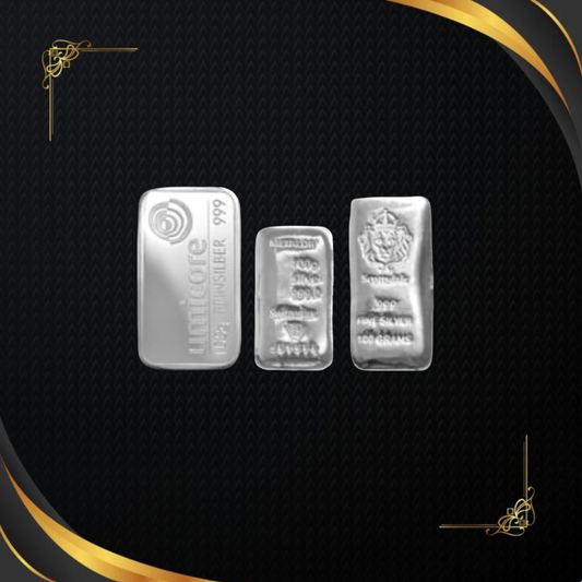 100 G Silver Bars